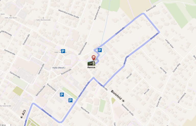 Straßensperrung in Halle